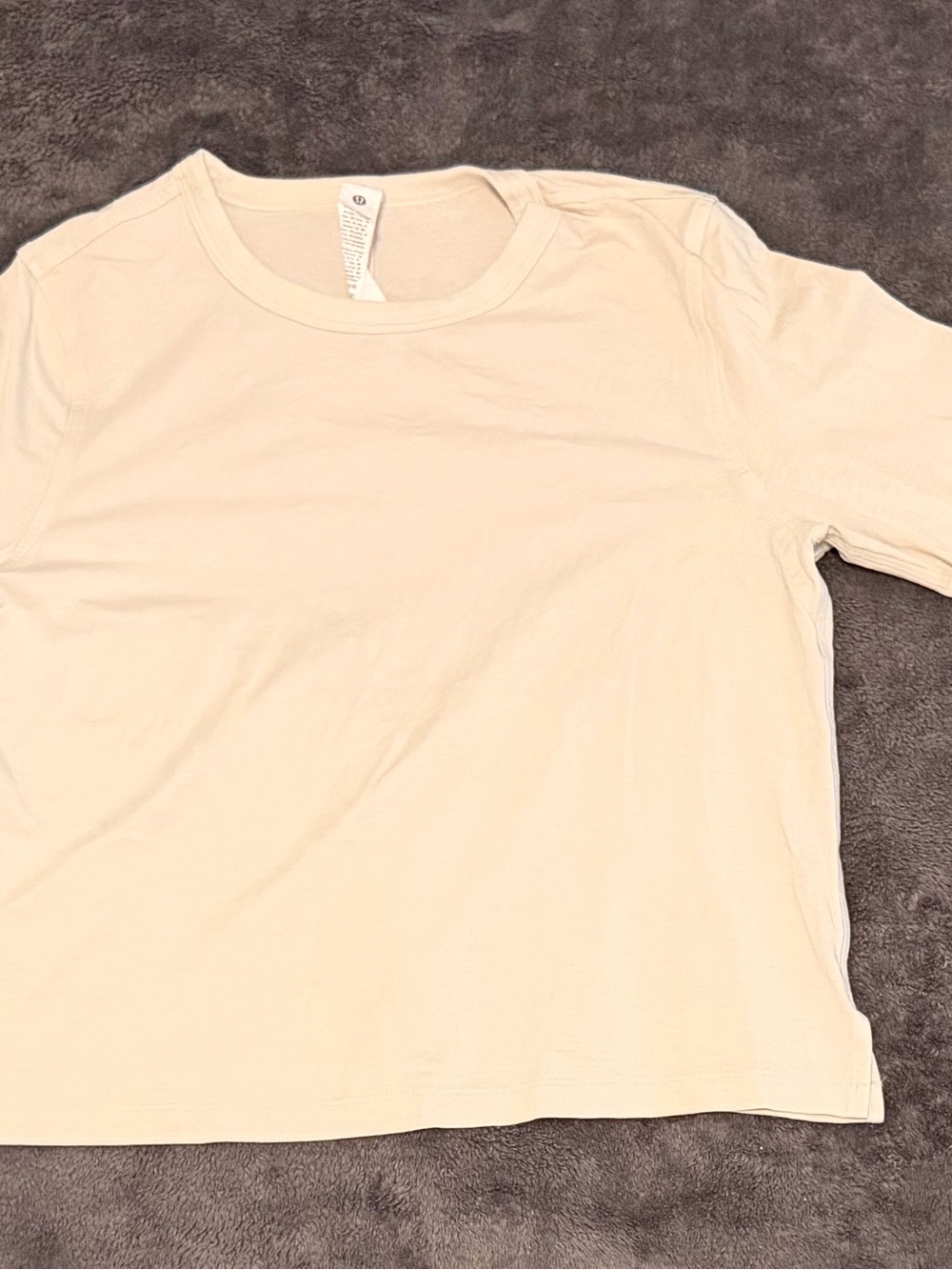 lululemon Cream Long Sleeve Tee